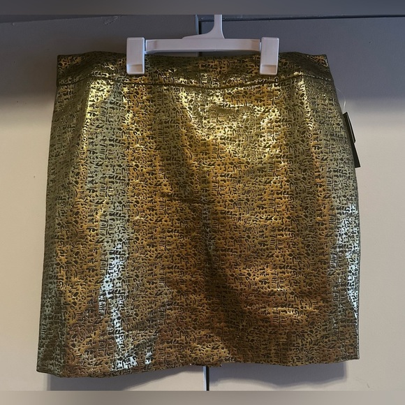 ❤️ALYX - Gold & Black Mini Skirt (Size 14) - Picture 1 of 8